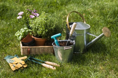 Image illustrating Highbury garden maintenance team at work